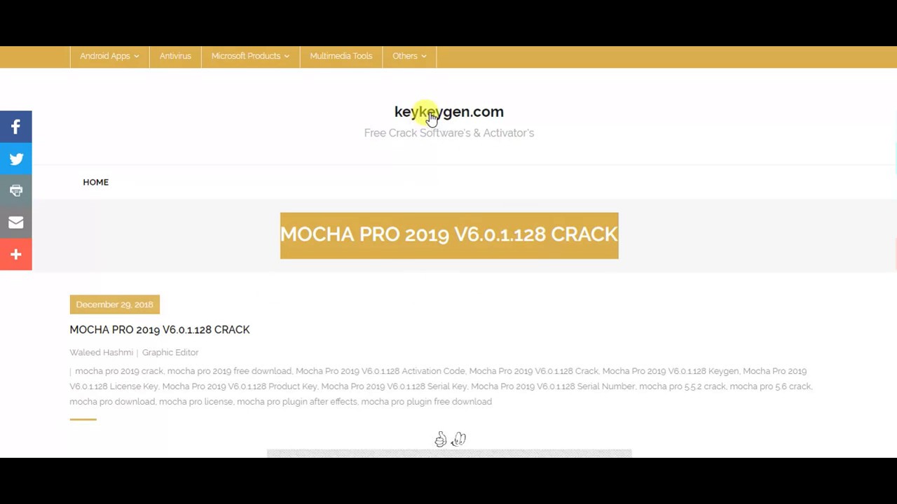 Mocha Pro 6.0.1 Adobe
